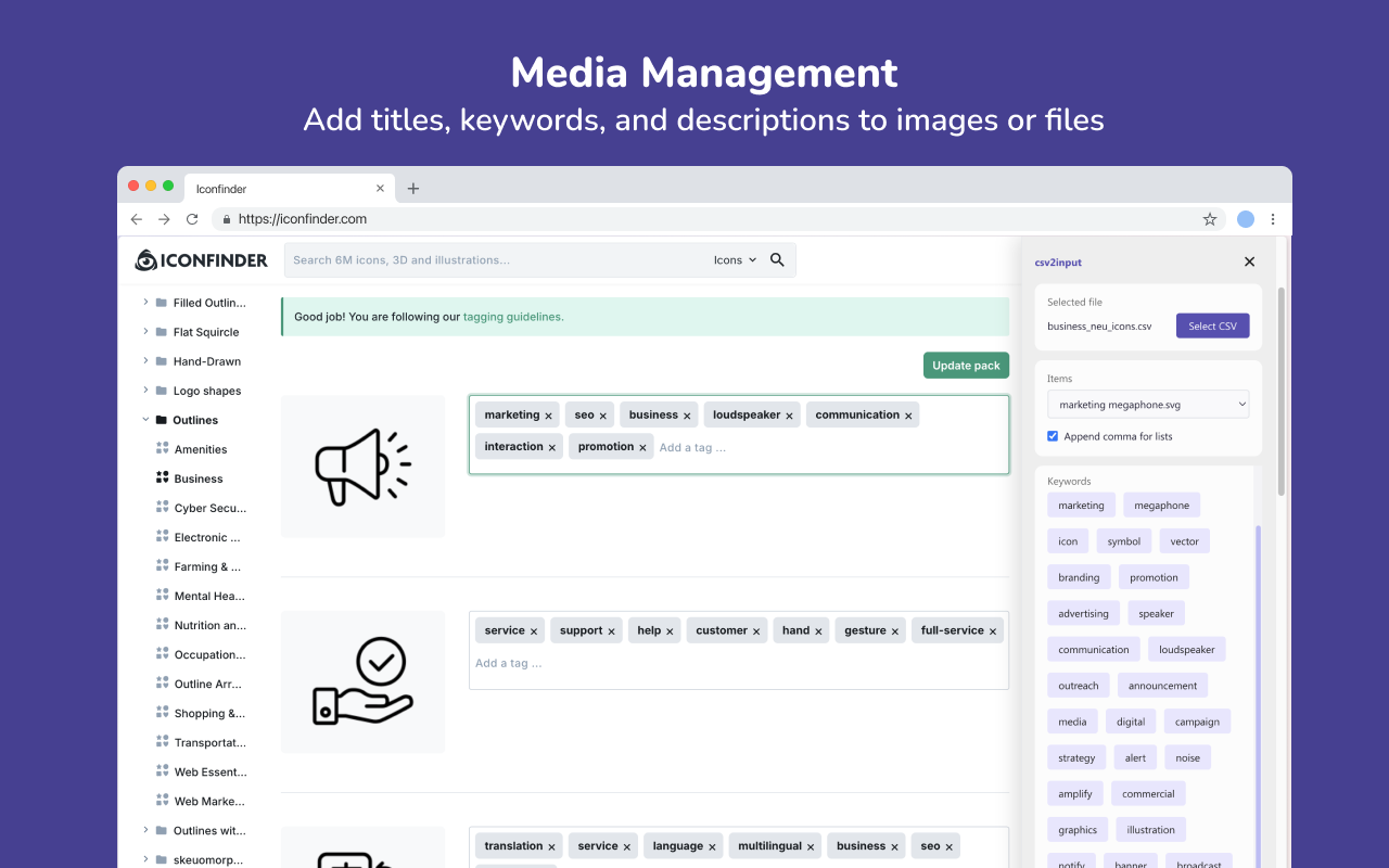 CSV2Input gallery image