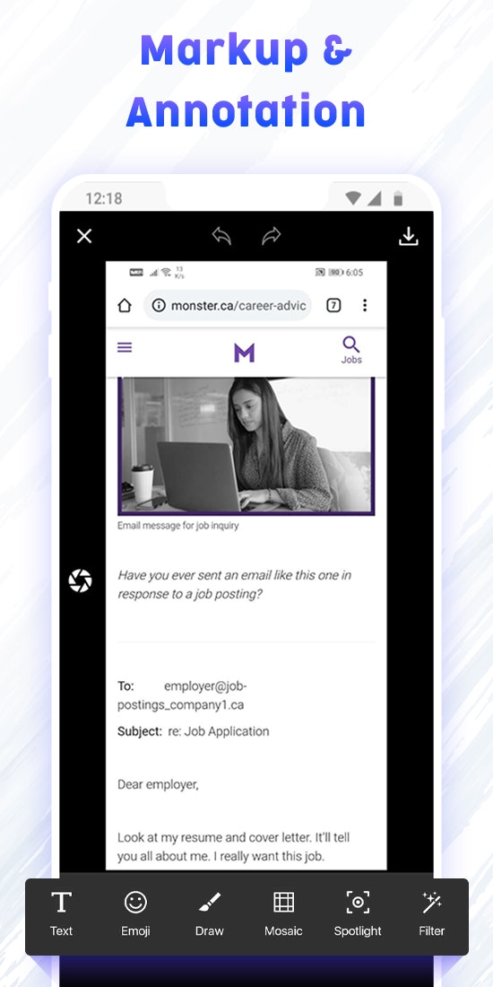 Screenshot stamper gallery image