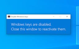 Disable Windows Keys media 2