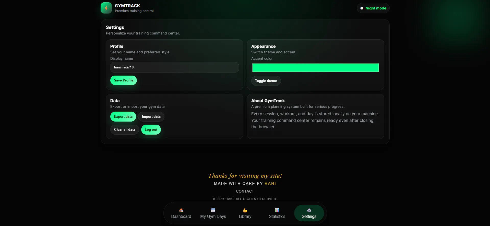 GymTrack — Premium Fitness Planner gallery image