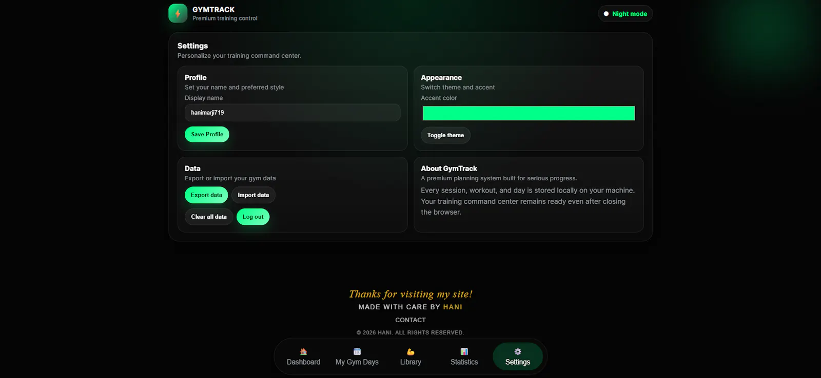 GymTrack — Premium Fitness Planner screenshot 7