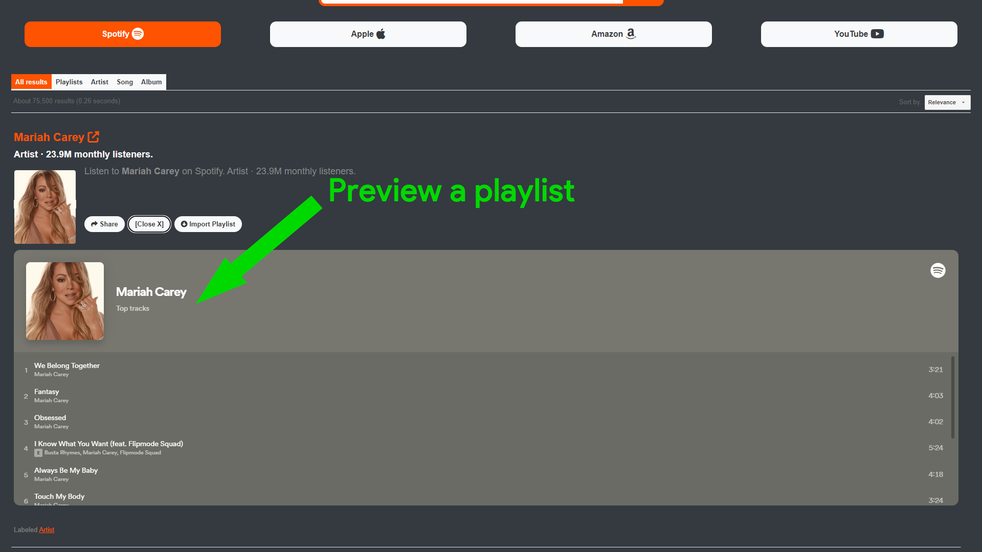 Playlistsearchr.com: Buscar escucha - Encuentra, reproduce, escucha: ¡todas las listas de reproducción, todas las plataformas, sin anuncios! media 2