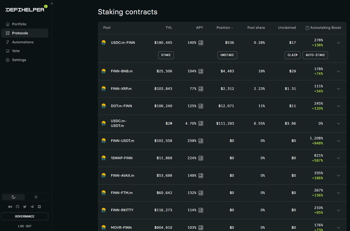 DeFiHelper gallery image