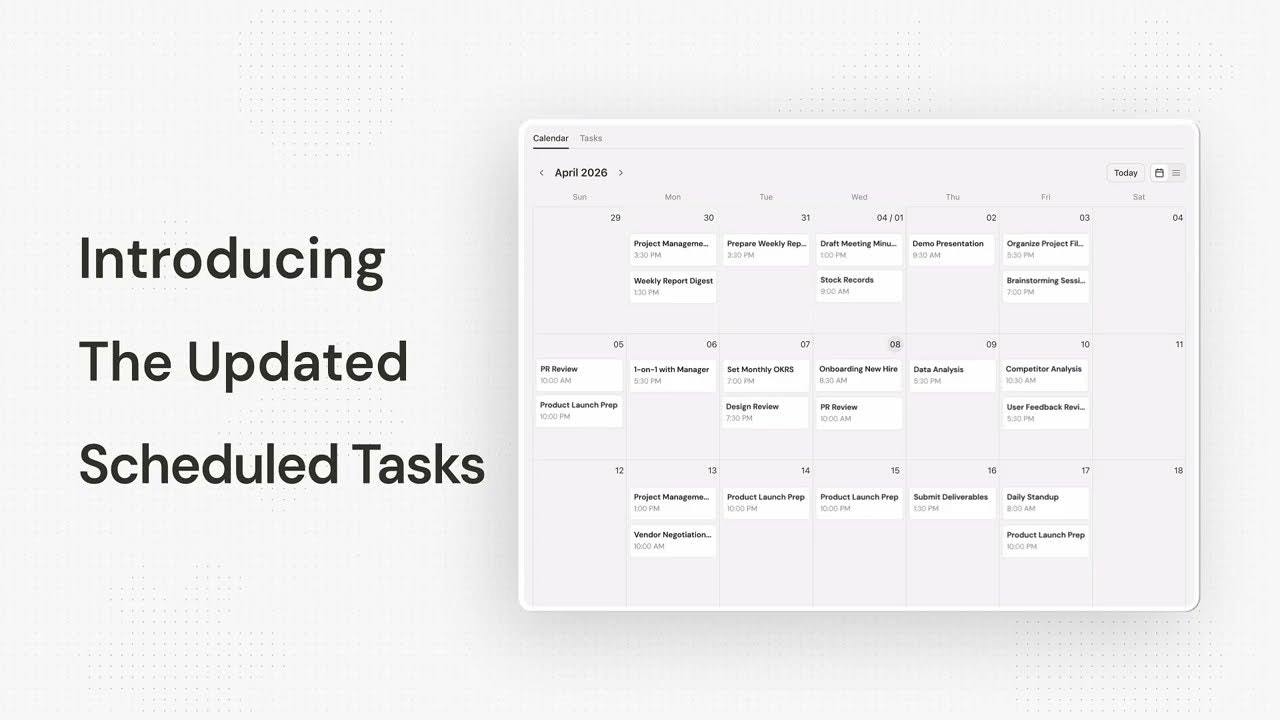 Manus Scheduled Tasks 2.0  gallery image