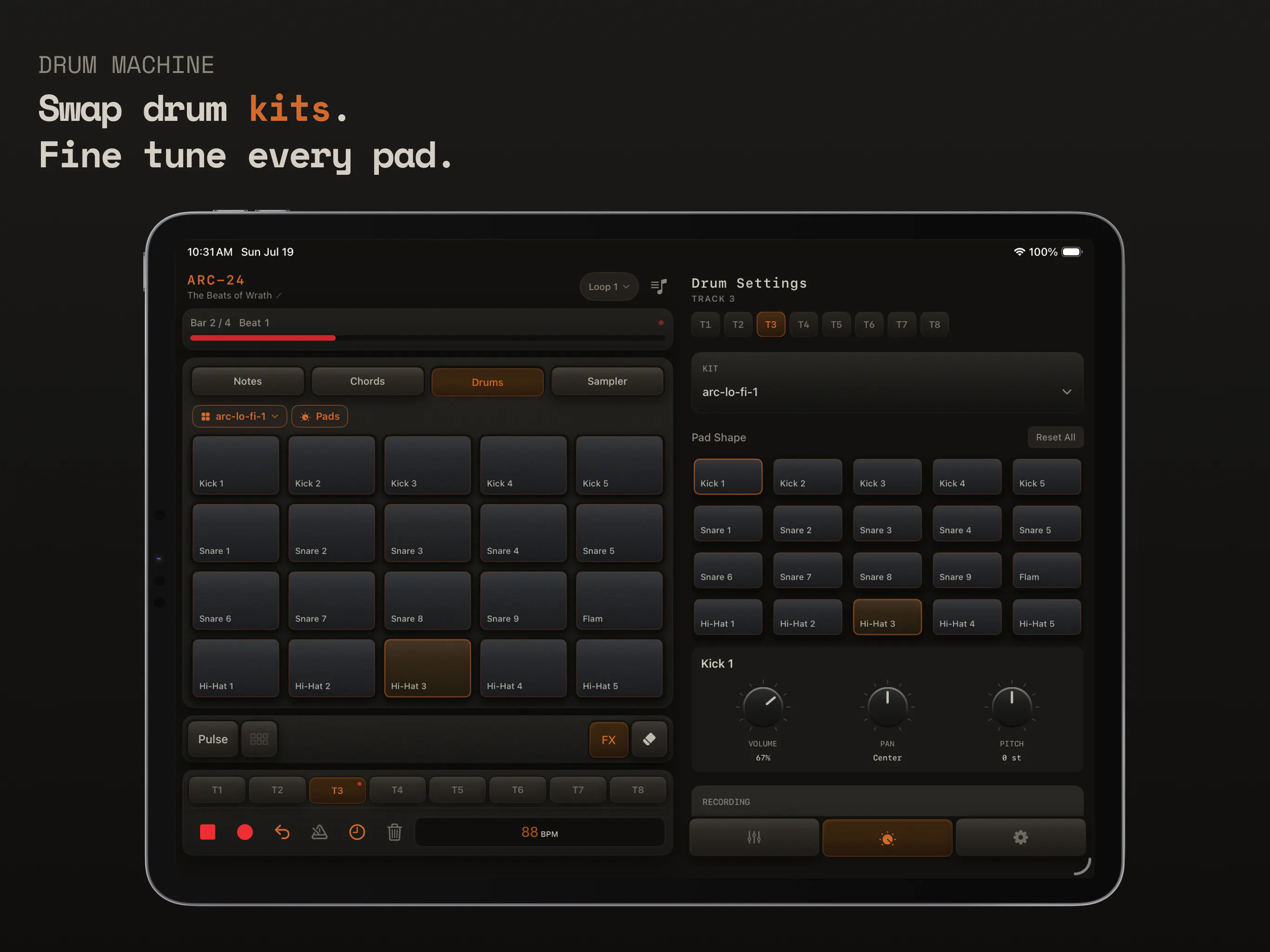ARC-24 Multitrack Groovebox for iOS gallery image