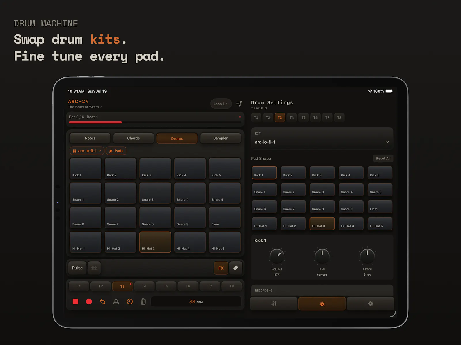 ARC-24 Multitrack Groovebox for iOS screenshot 6