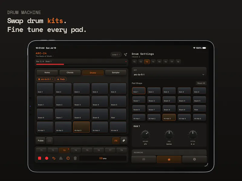 ARC-24 Multitrack Groovebox for iOS screenshot 6