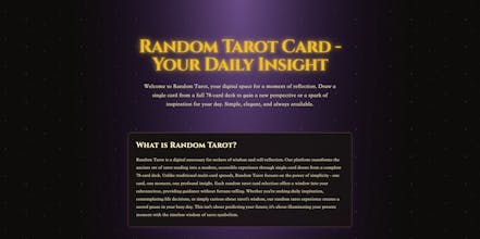 Random Tarot gallery image