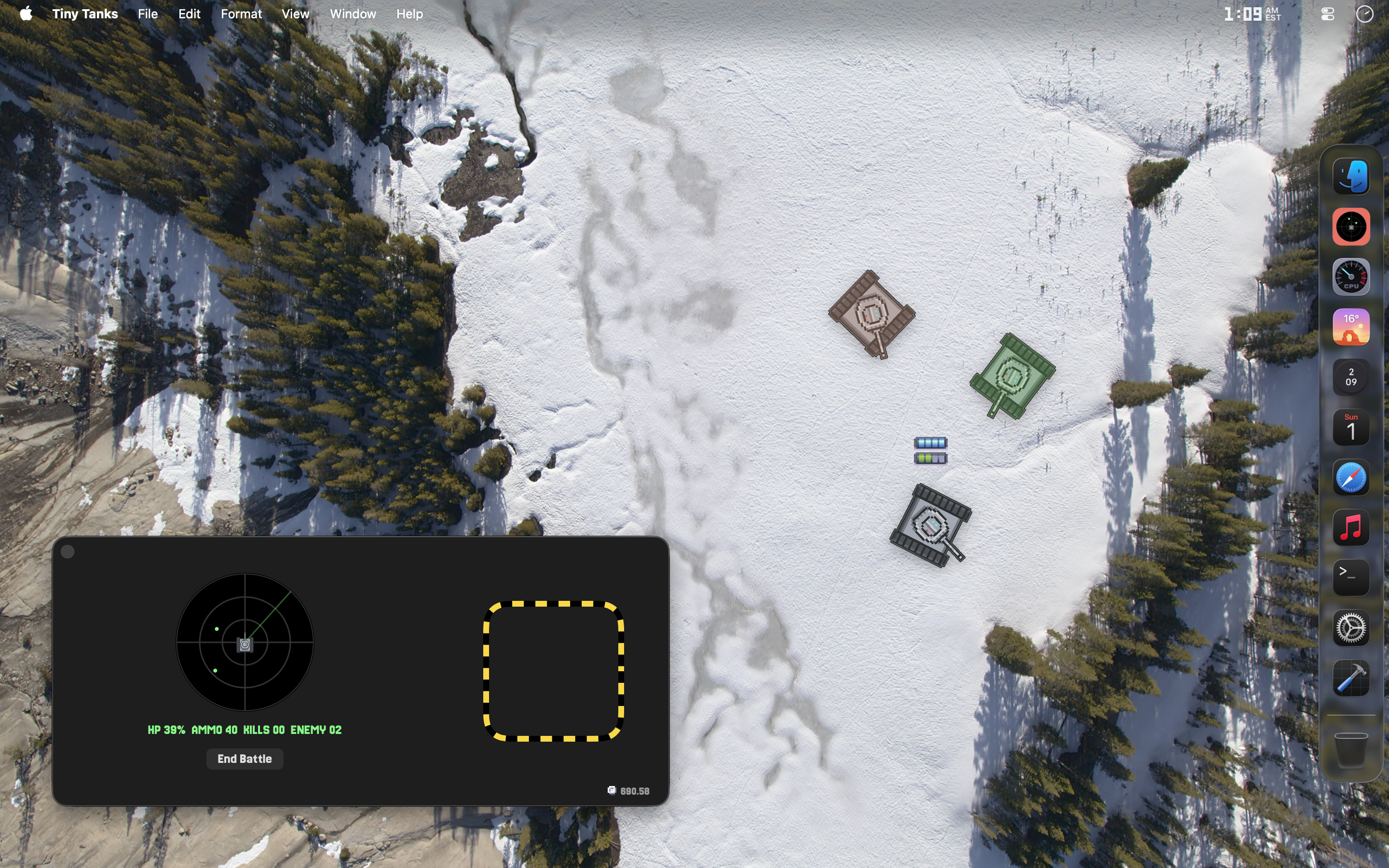 Tiny Tanks: Tank Battles on your Desktop - Screenshot 2 showing product features and functionality