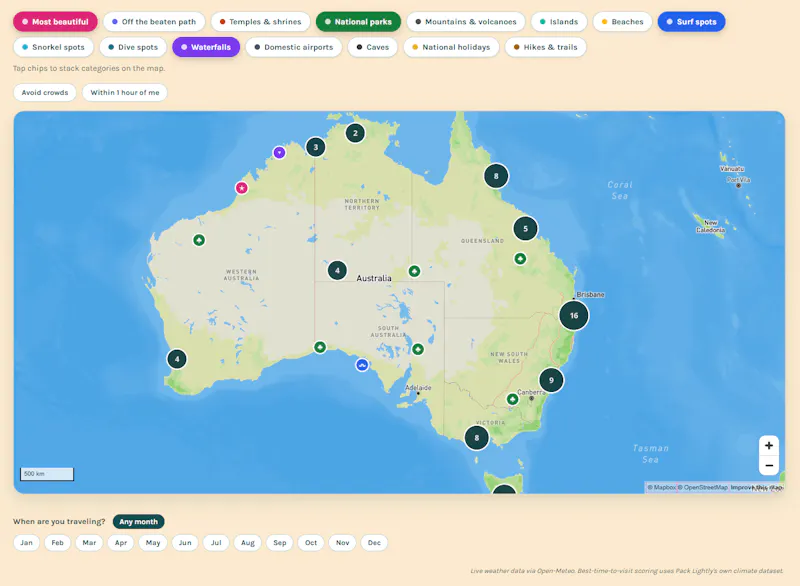 Discover where to go in 146 countries screenshot 2