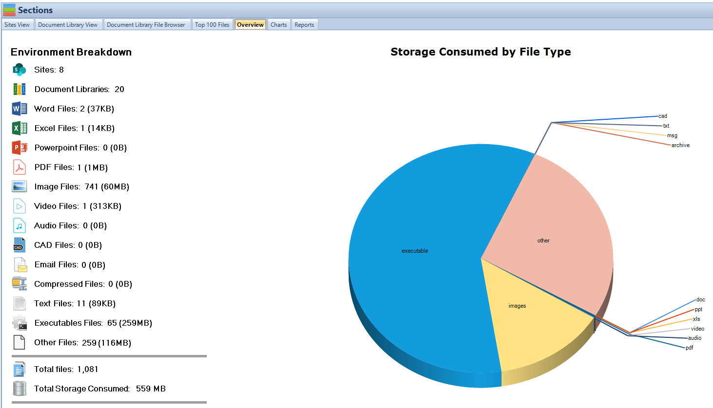 SharePoint Storage Explorer media 3