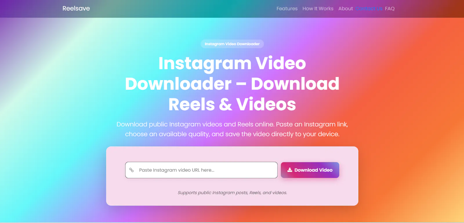 Instagram Video Downloader screenshot 1