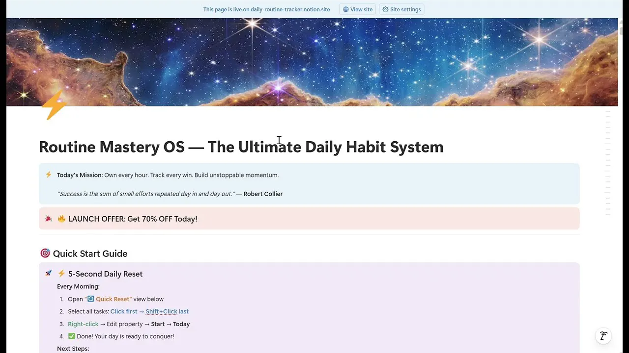 Routine Mastery OS gallery image