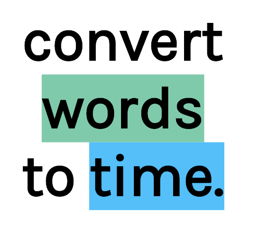 Words to Time logo