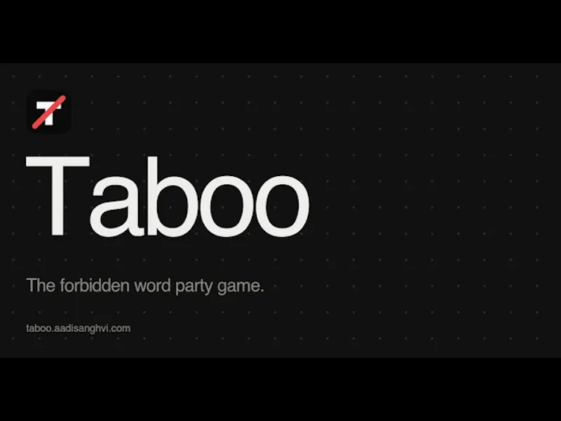 Taboo screenshot 1 (video preview)