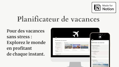 L'organisateur de vacances ultime Notion gallery image