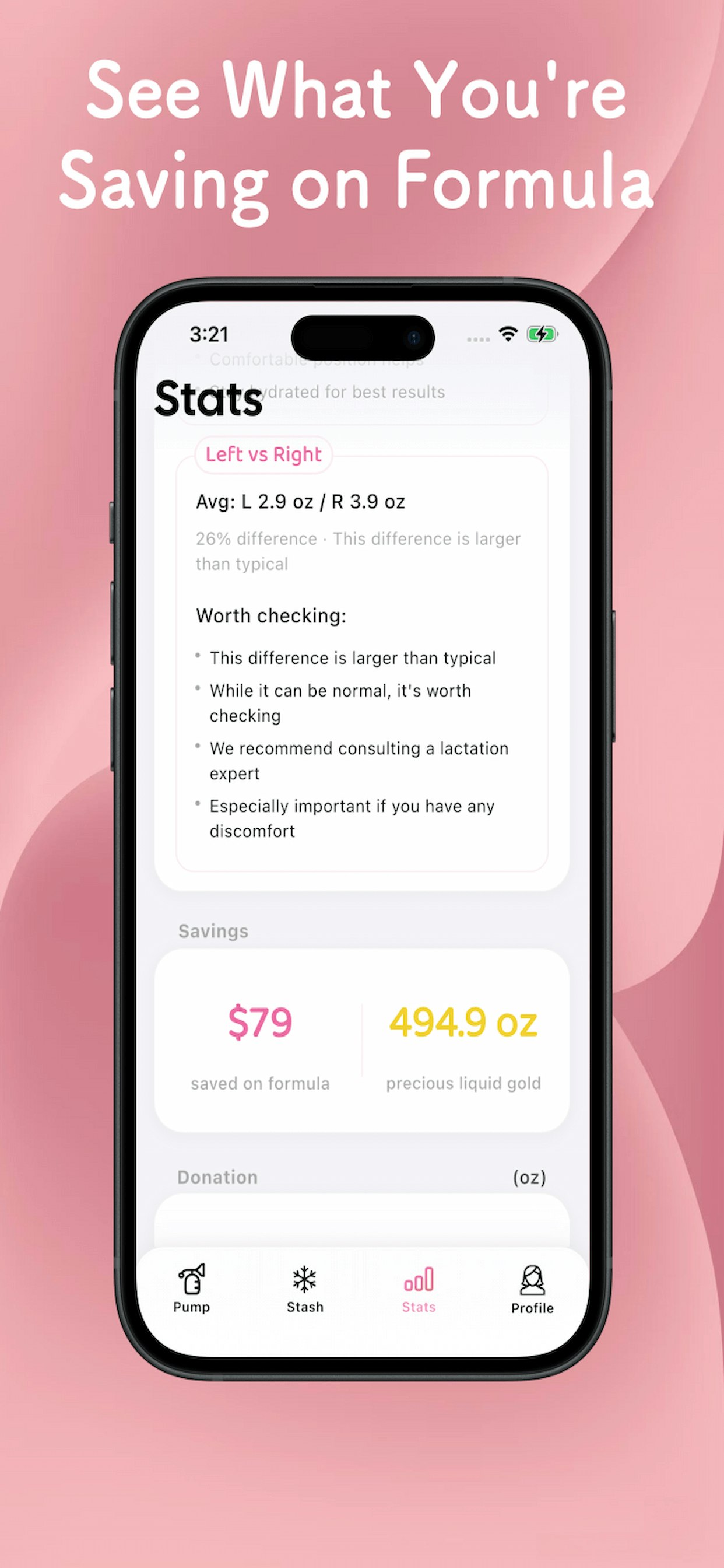 Easy Pump & Milk Stash Tracker - Screenshot 5 showing product features and functionality