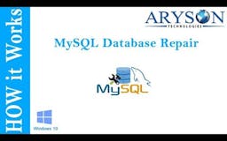 MySQL Database Recovery tool media 1