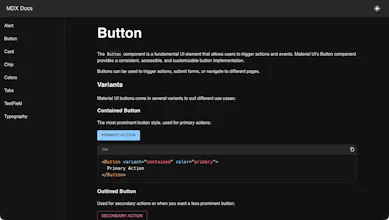 MDX Docs gallery image