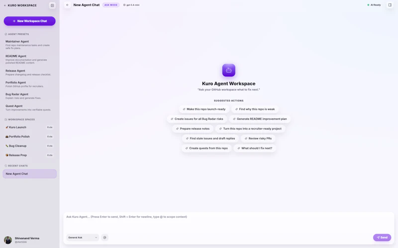 Kuro screenshot 2