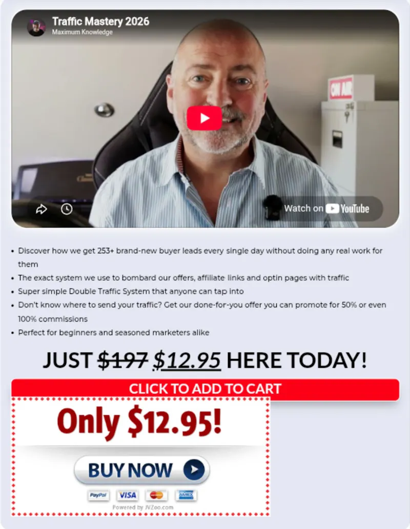 Traffic Mastery 2026 Review screenshot 1