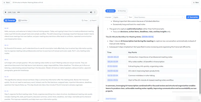 AudioTranscription.io screenshot 2