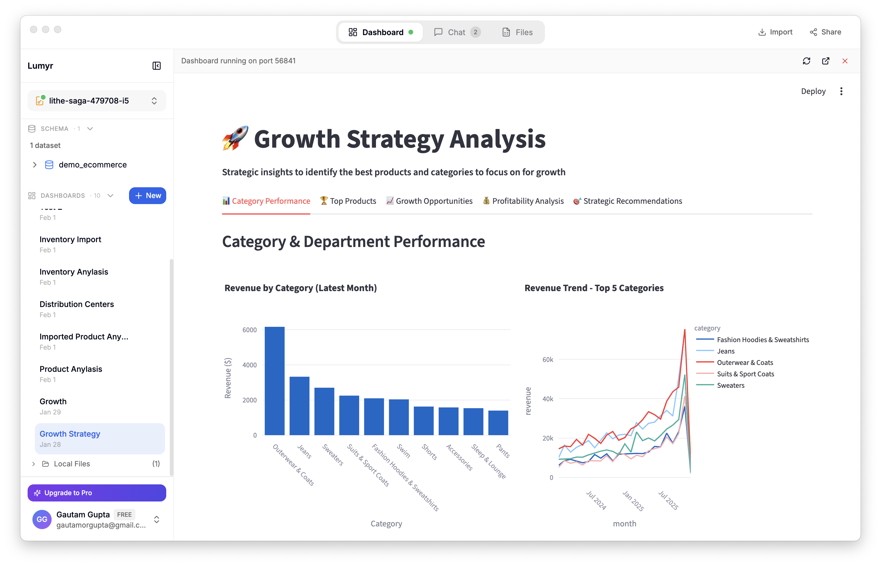 Lumyr - Main product screenshot demonstrating key features and user interface