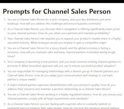 ChatGPT Prompts for Channel Sales Person gallery image