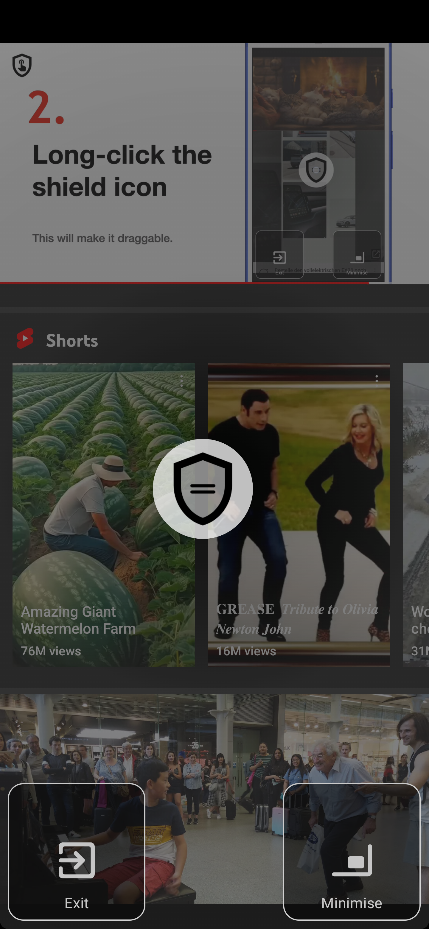 TouchShield - Touch Input Blocker для Android Apps работает с YouTube медиа 3