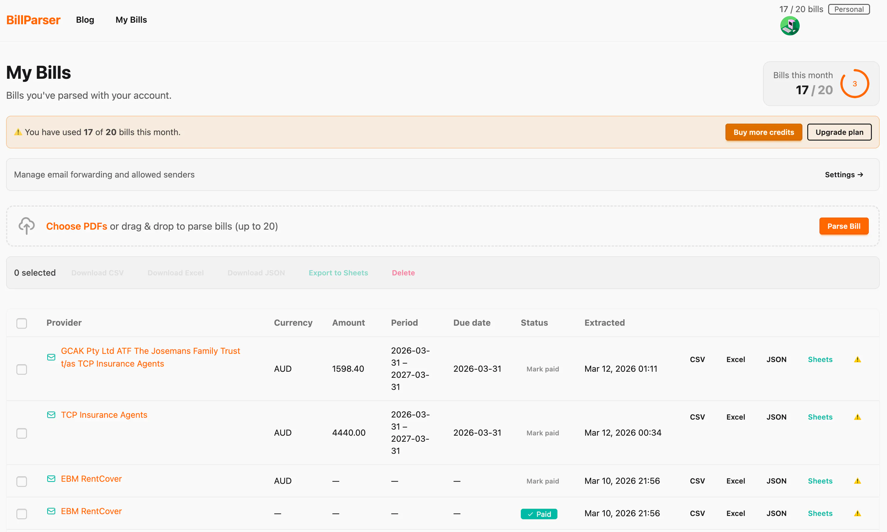 Billparser gallery image
