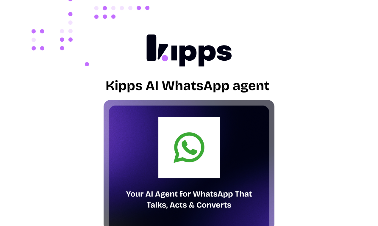 Kipps AI WhatsApp Agent gallery image