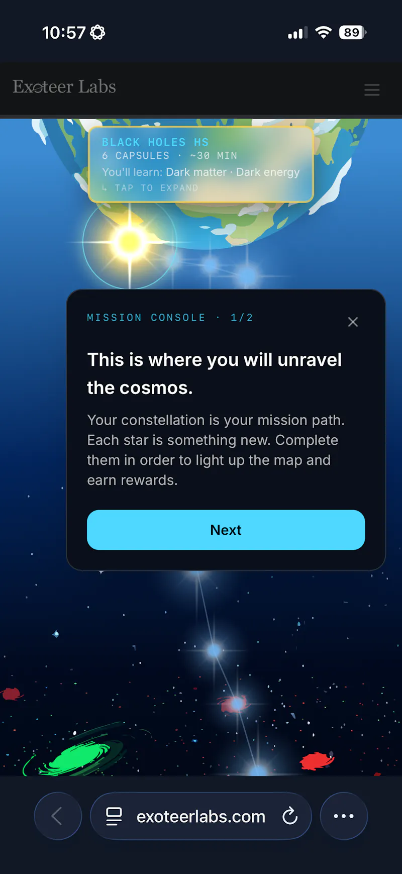 Exoteer Labs screenshot 2