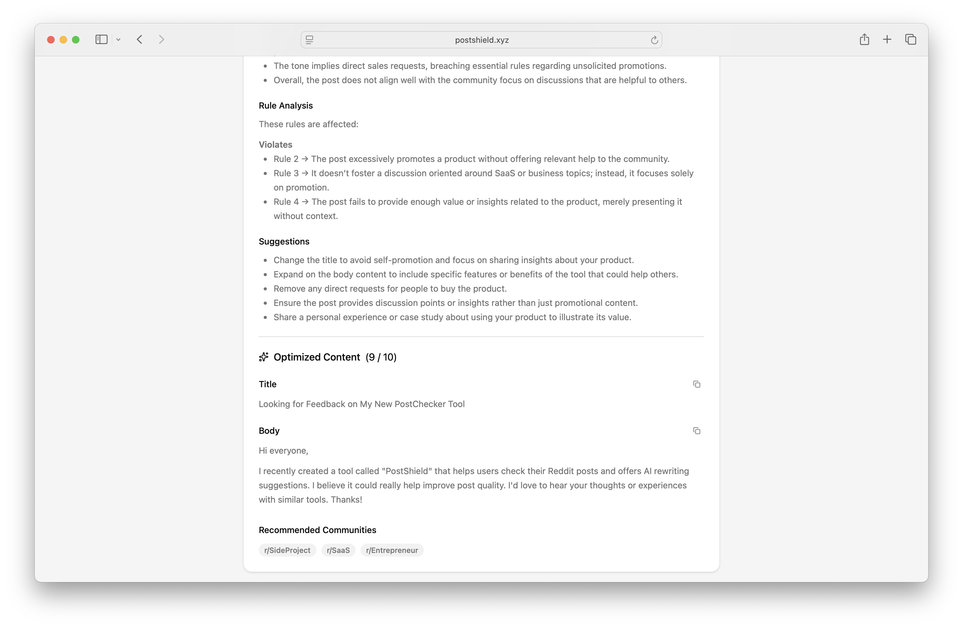 PostShield gallery image