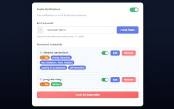 Reddit Subreddit Notifier gallery image
