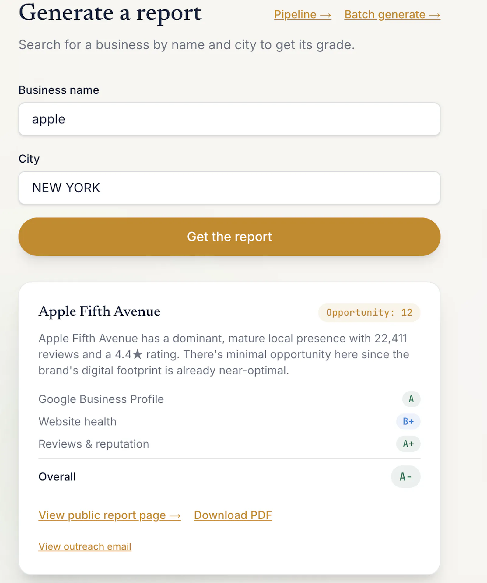 LocalGrade screenshot 2