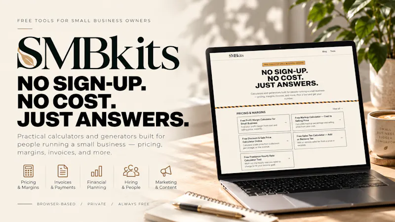 Maker of SMBkits — free small biz tools screenshot 1