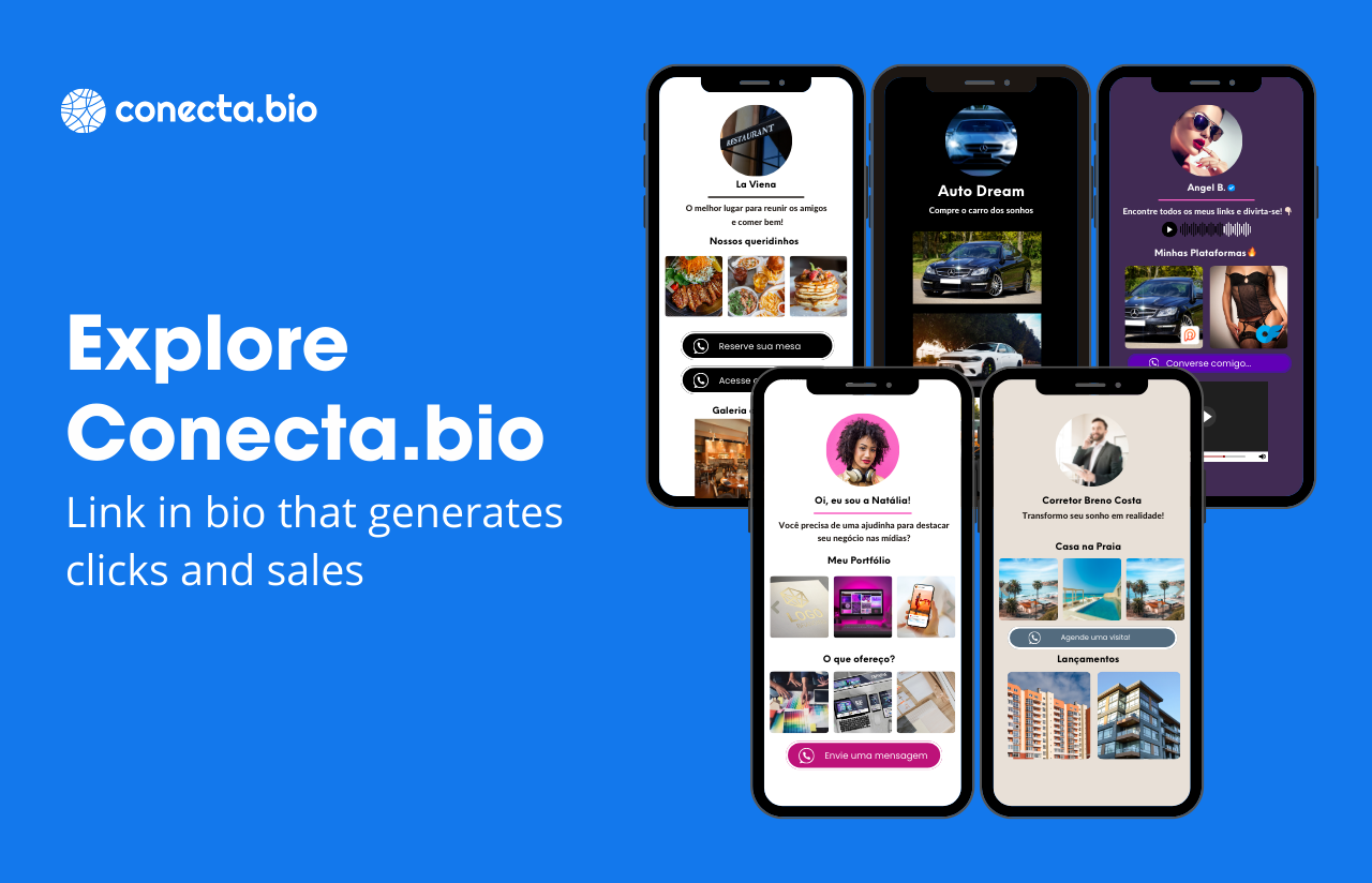 Conecta.bio - एक लिंक, एक स्मार्ट बायो पेज में आपके सभी कनेक्शन। मीडिया 1