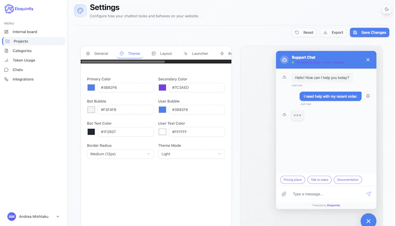 Eloquintly AI screenshot 2