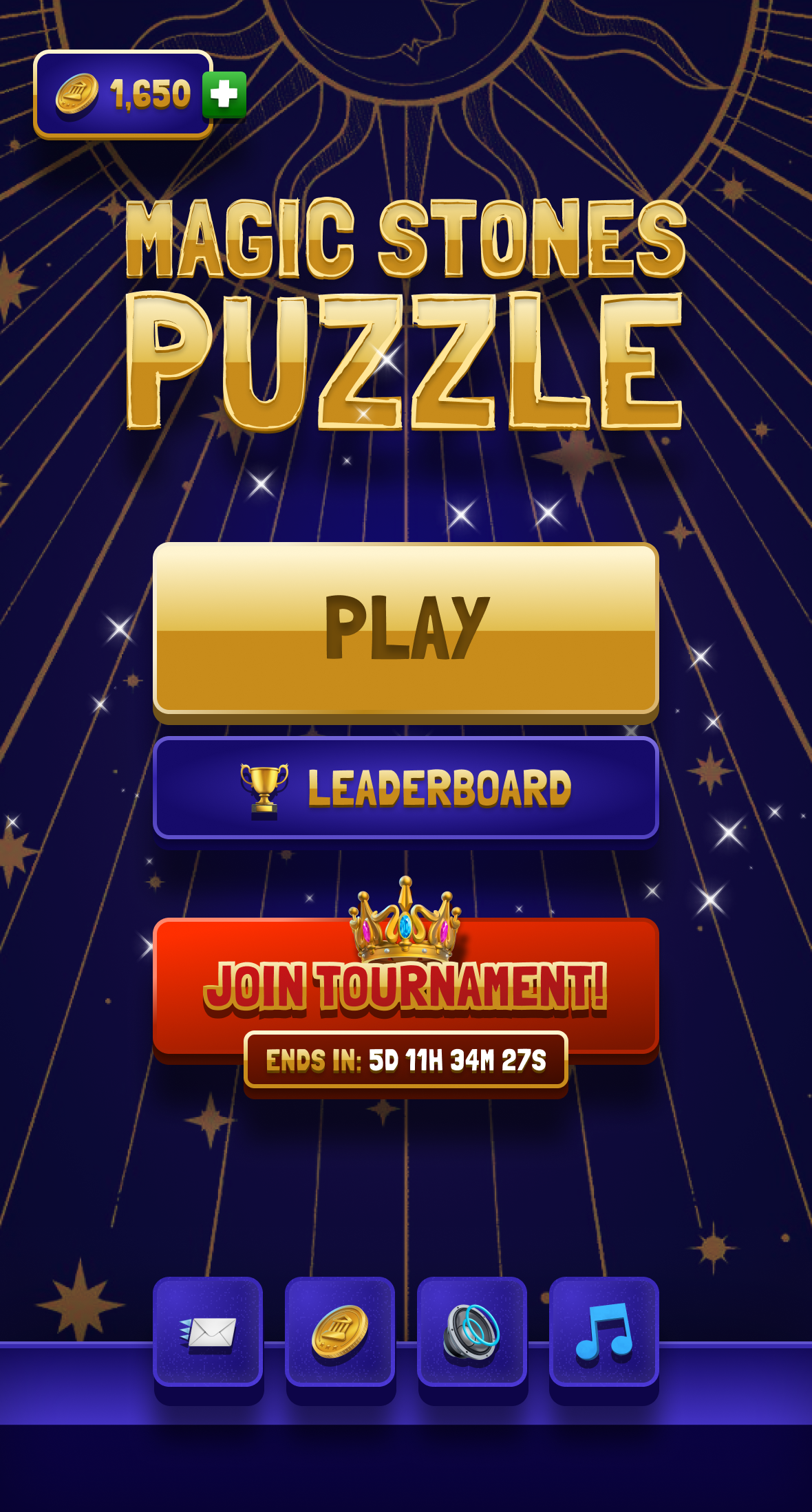 Media Teka -teki Magic Stones: Permainan Telegram - Permainan teka -teki klasik untuk bersantai 1