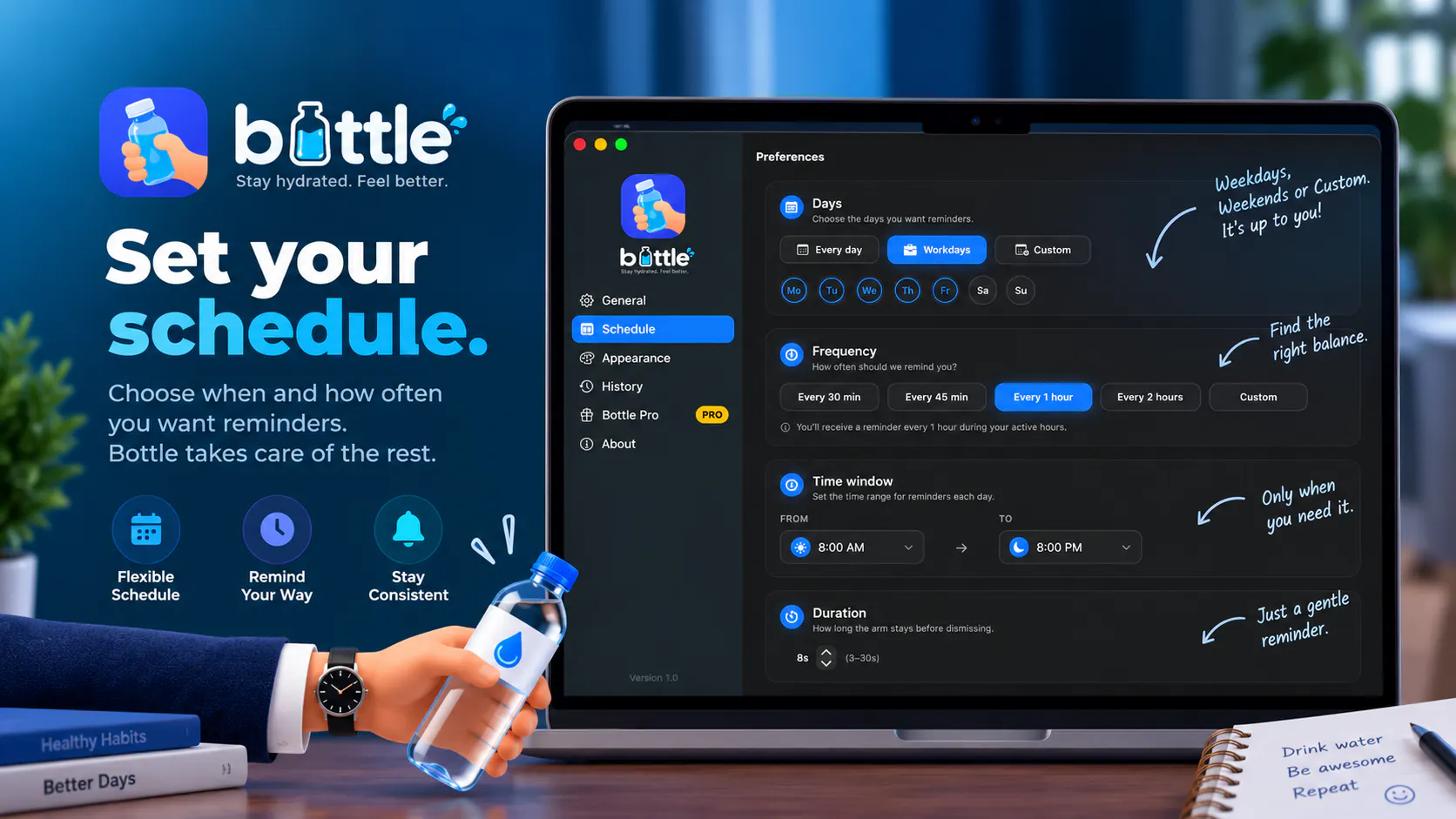 Bottle: Hydration Reminder gallery image