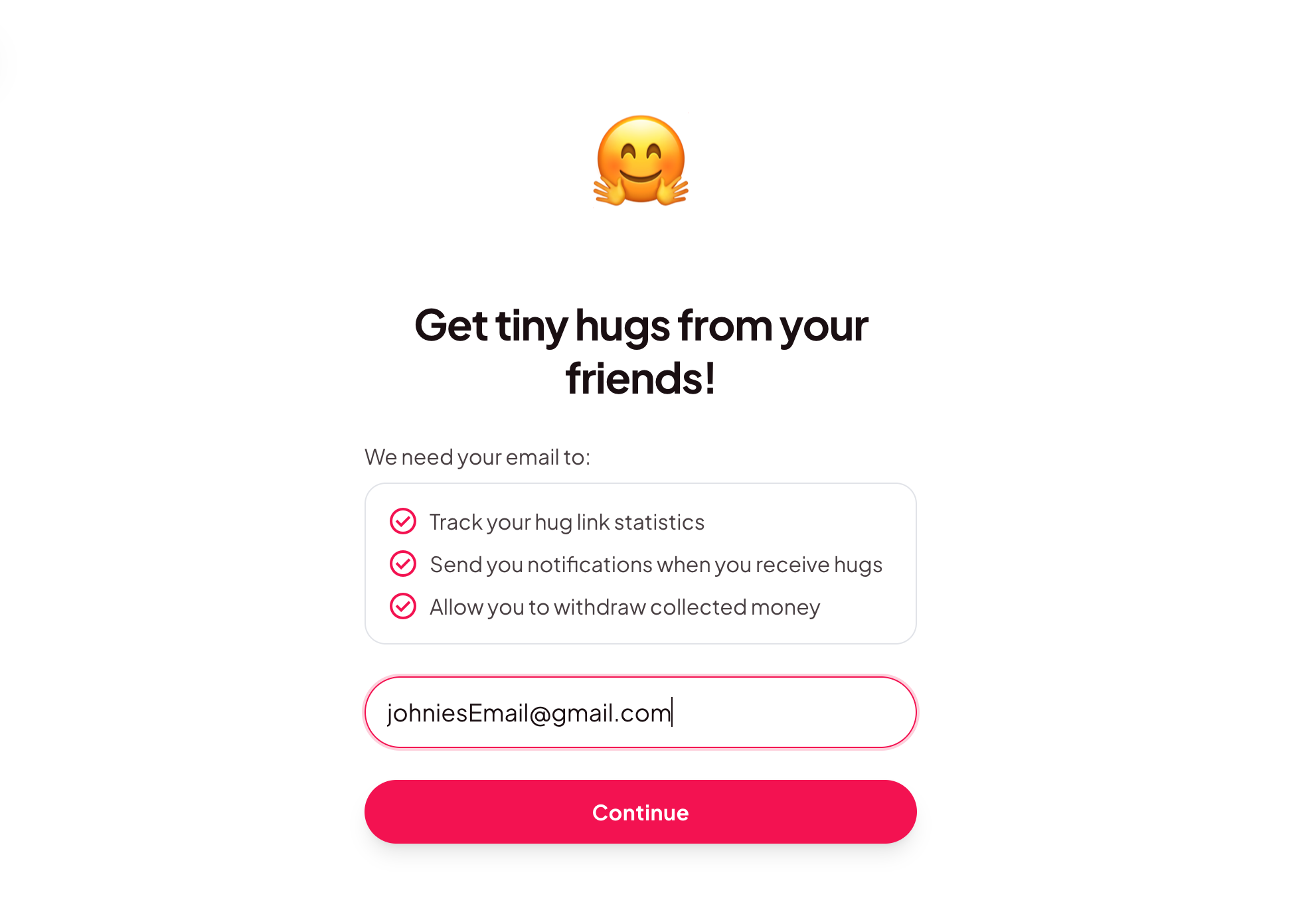 TinyHug - Screenshot 3 showing product features and functionality