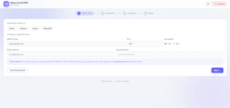 Mass Email PRO screenshot 1