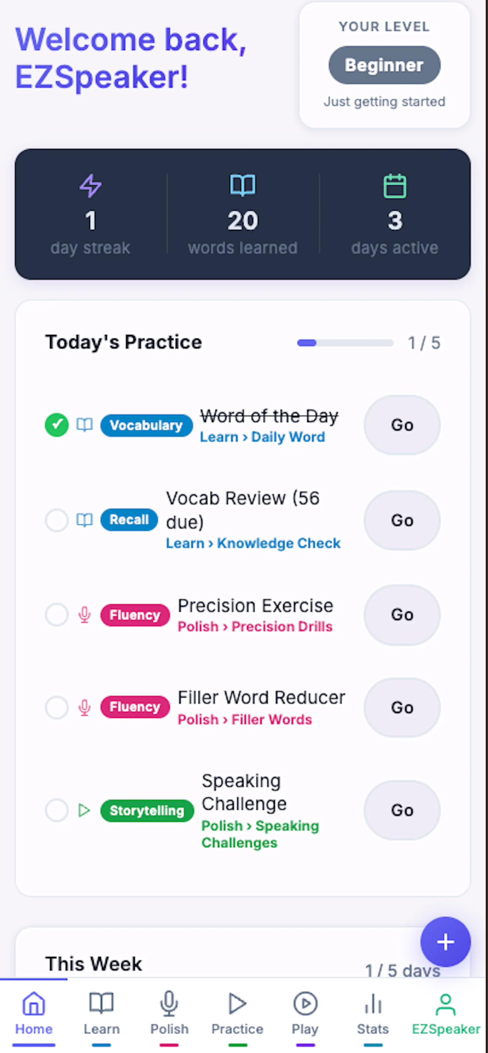 EZSpeaks screenshot 2