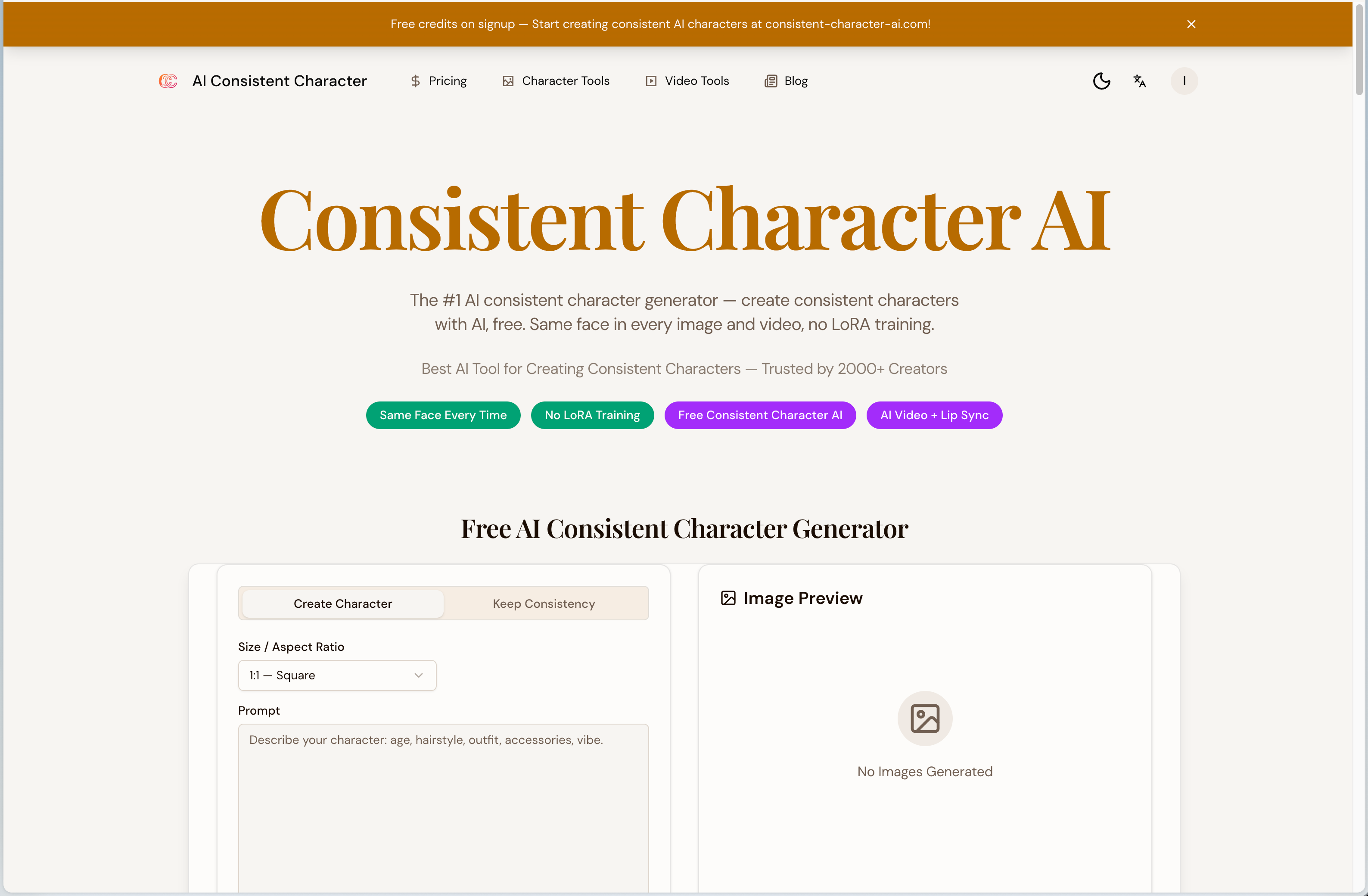 Consistent Character AI gallery image