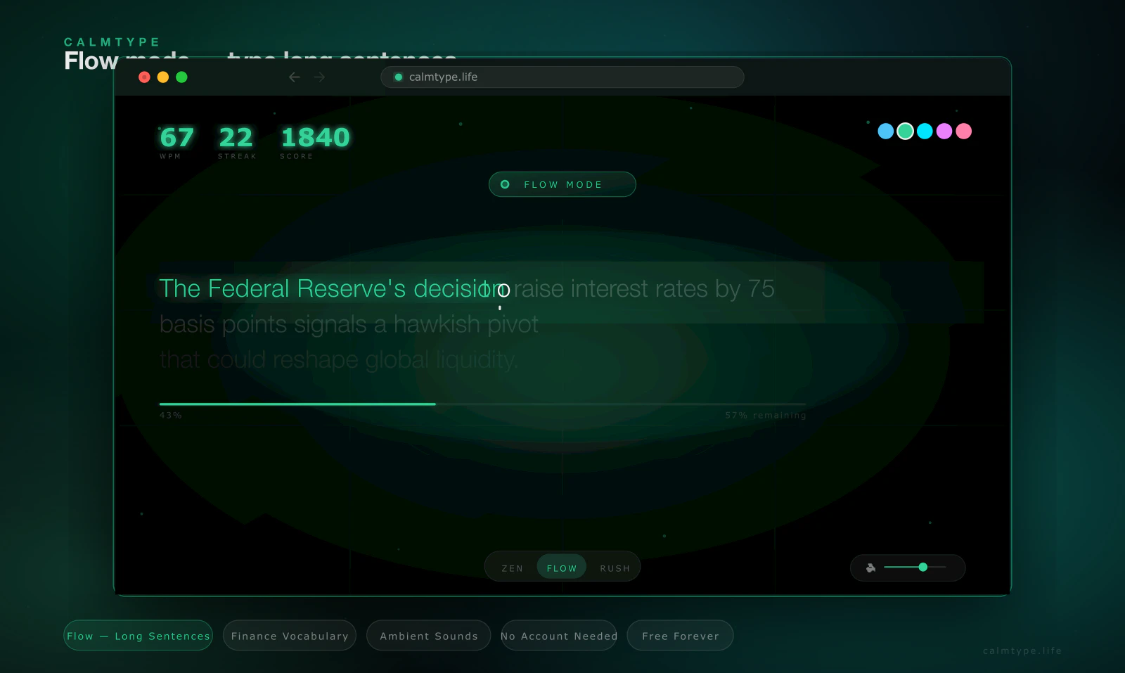 CalmType screenshot 1