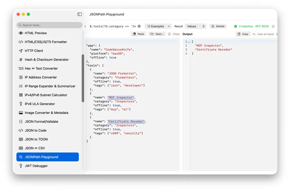 CodeSwissKnife 2.0 screenshot 2