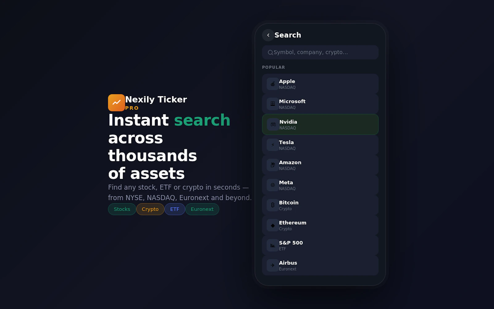 Nexily Ticker screenshot 1