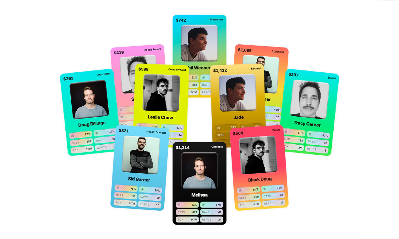 Claude Code & Codex Usage Trading Cards screenshot 1
