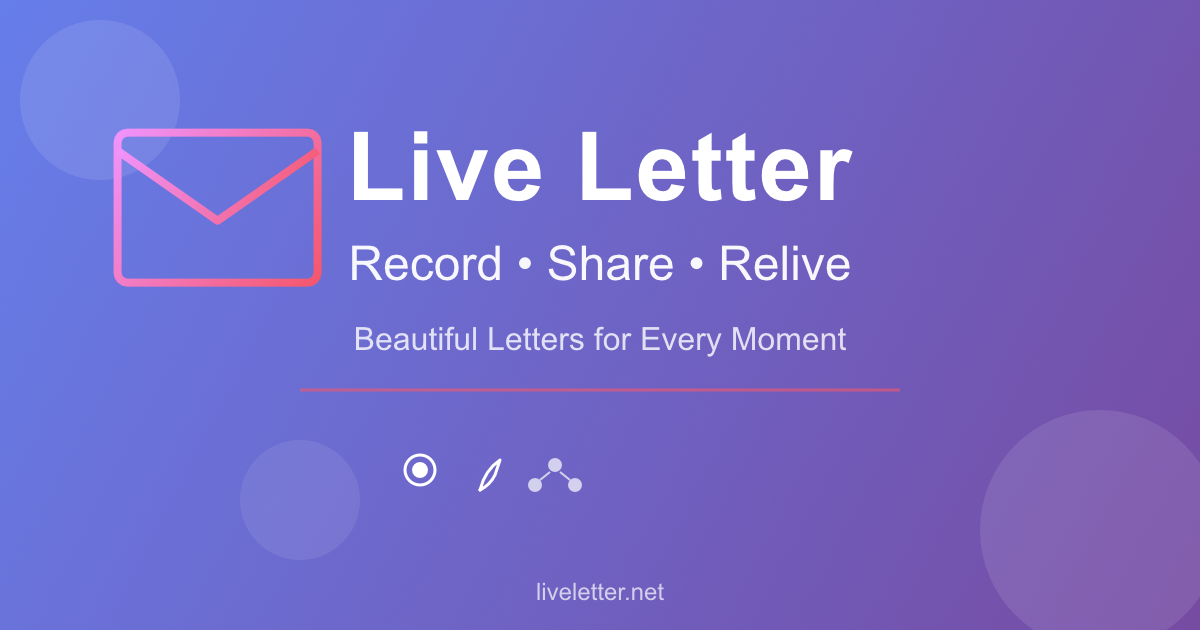 Live Letter - Product Hunt launch logo and brand identity