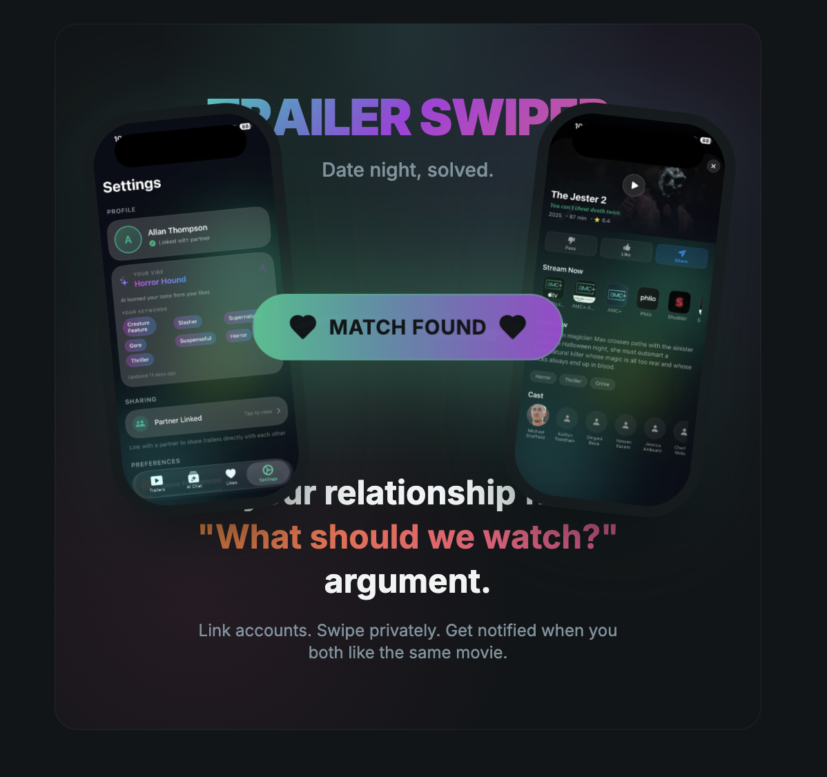 TrailerSwiper - Screenshot 2 showing product features and functionality